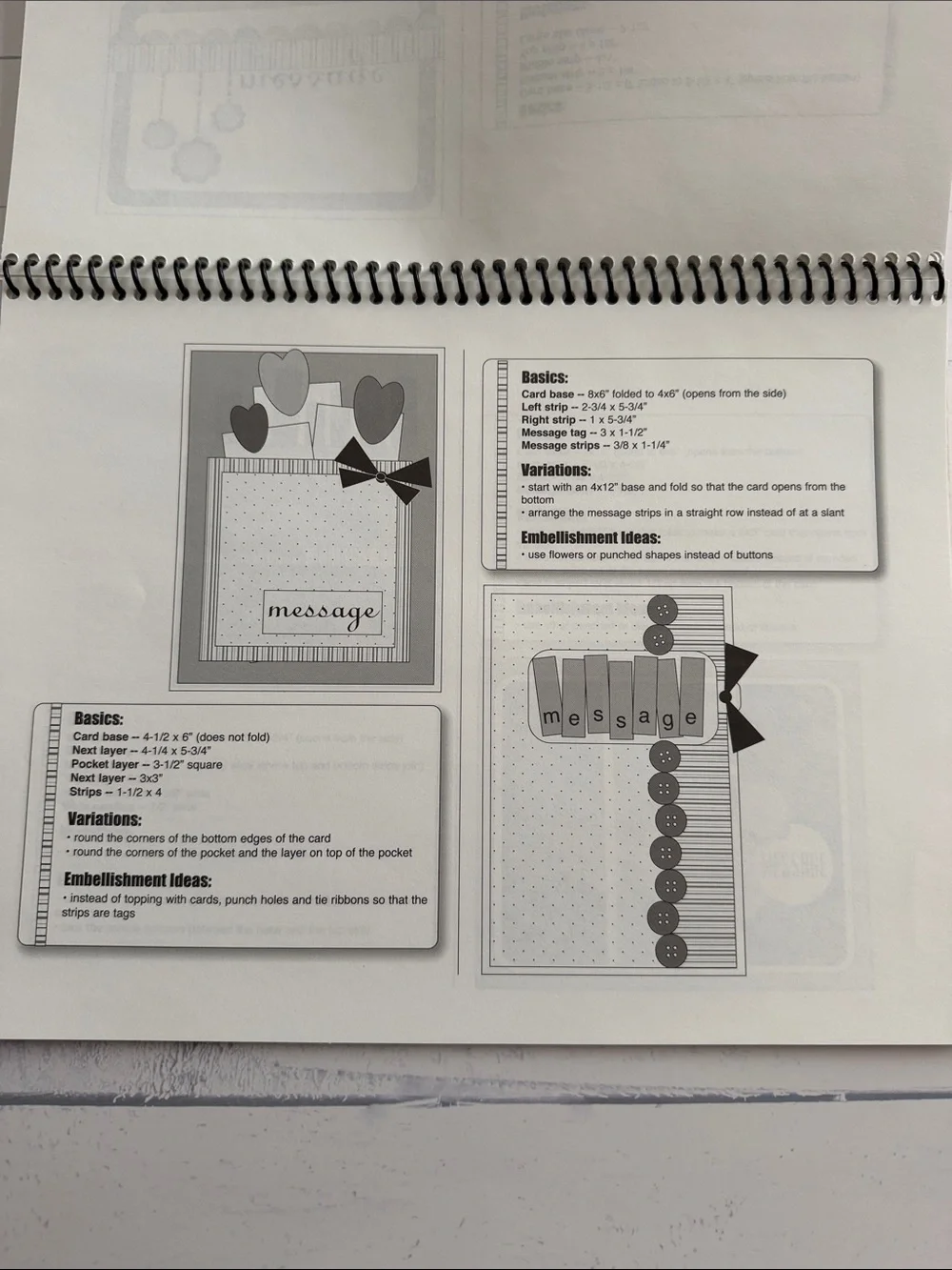 Sketches for Cardmaking Volumes 1 & 2 | Set Spiral Bound Idea Books